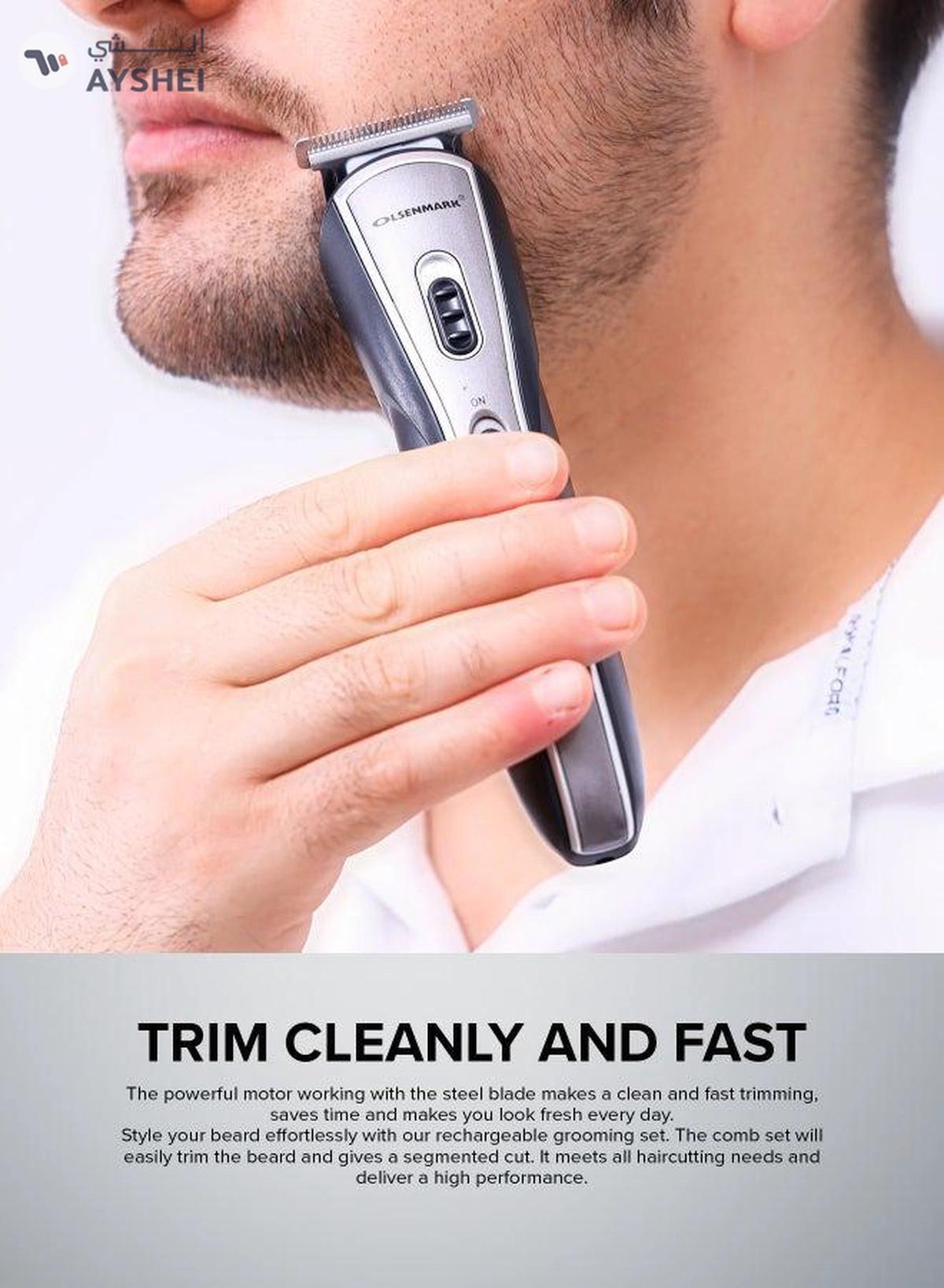 Olsenmark 10-In-1 Multifunctional Grooming Set Omtr4036 30 Minutes Continuos Working Trimmer Set -8-8