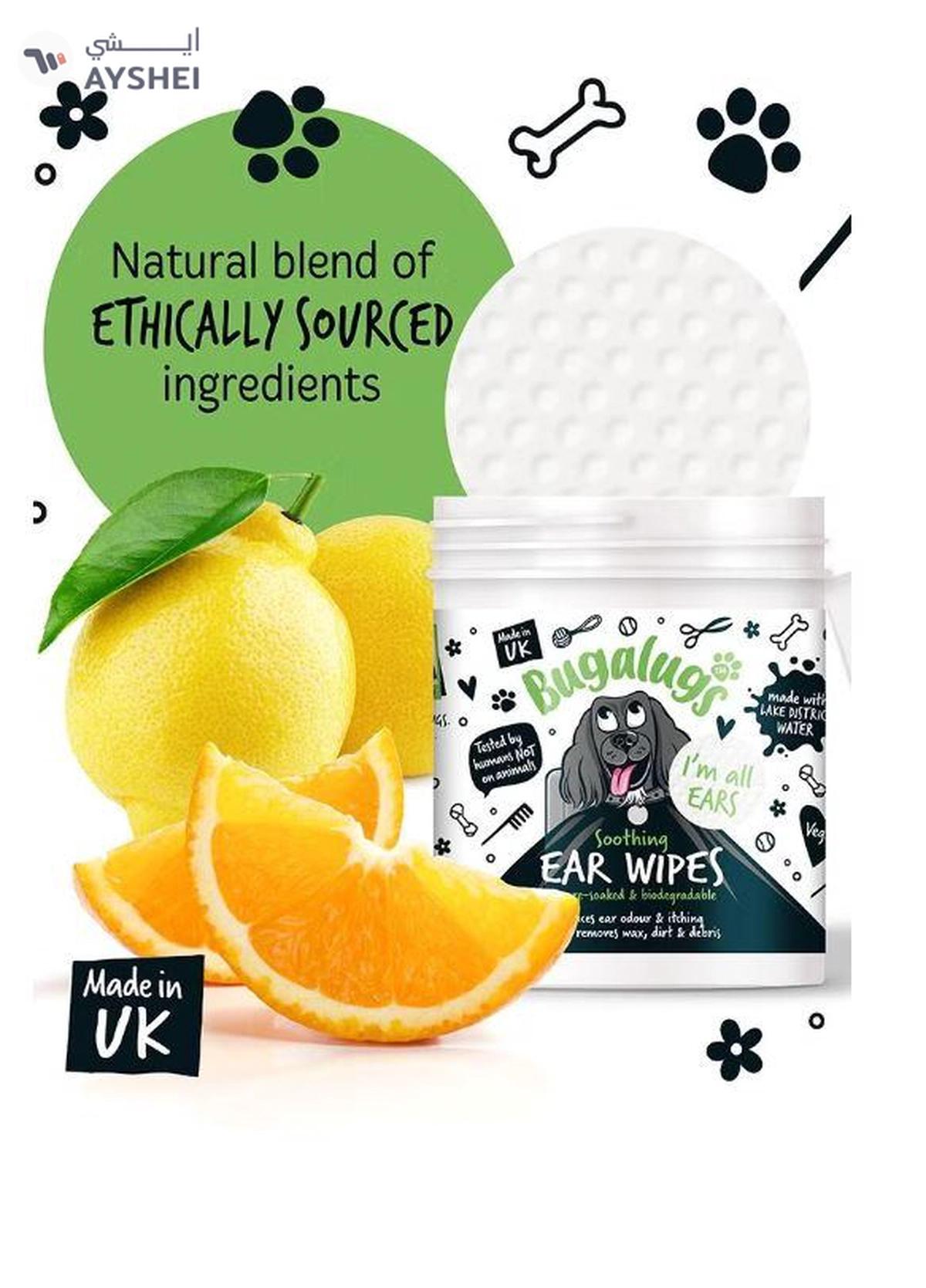 Bugalugs Soothing Ear Wipes 100pcs-1-1