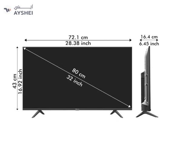 Hisense 32 Inch HD Smart TV, with Natural Colour Enhancer, DTS Virtual X, VIDAA U5 OS, Youtube, Netflix, Freeview Play & WiFi (2021 NEW) 32A4G Black