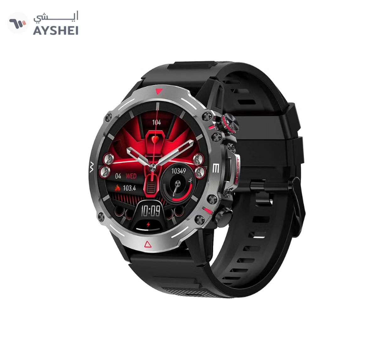 ARMFIT Hulk Smartwatch For Men, AMOLED Always On Display Bluetooth Calling Waterproof Fitness Watches Compatible With Android iOS Black-1-landscape