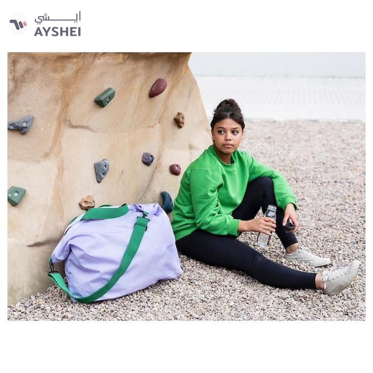 IKEA RÄCKLA Bag, Foldable, Lilac/Green, 75x45 cm/55 L-7-7