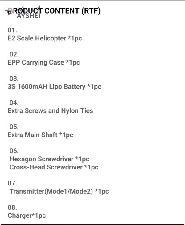 Goosky E2 UH-1Y Venom Intelligent Rc Helicopter 1:35 Scale