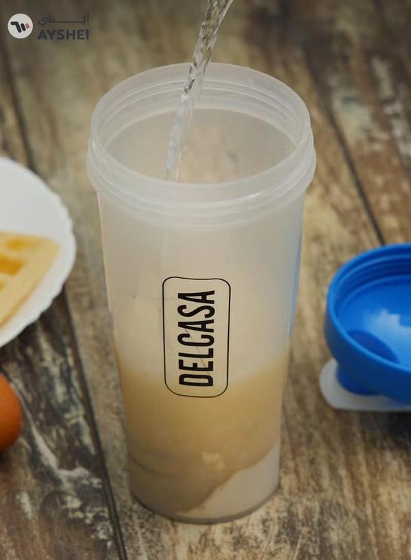 DELCASA Shaker Bottle with Steel Ball 600ml