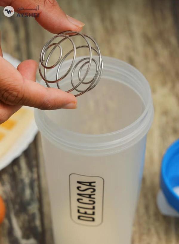 DELCASA Shaker Bottle with Steel Ball 600ml