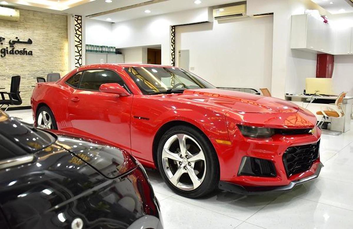 Chevrolet Camaro ( 2014 Model ) in Red Color GCC Specs-3-3