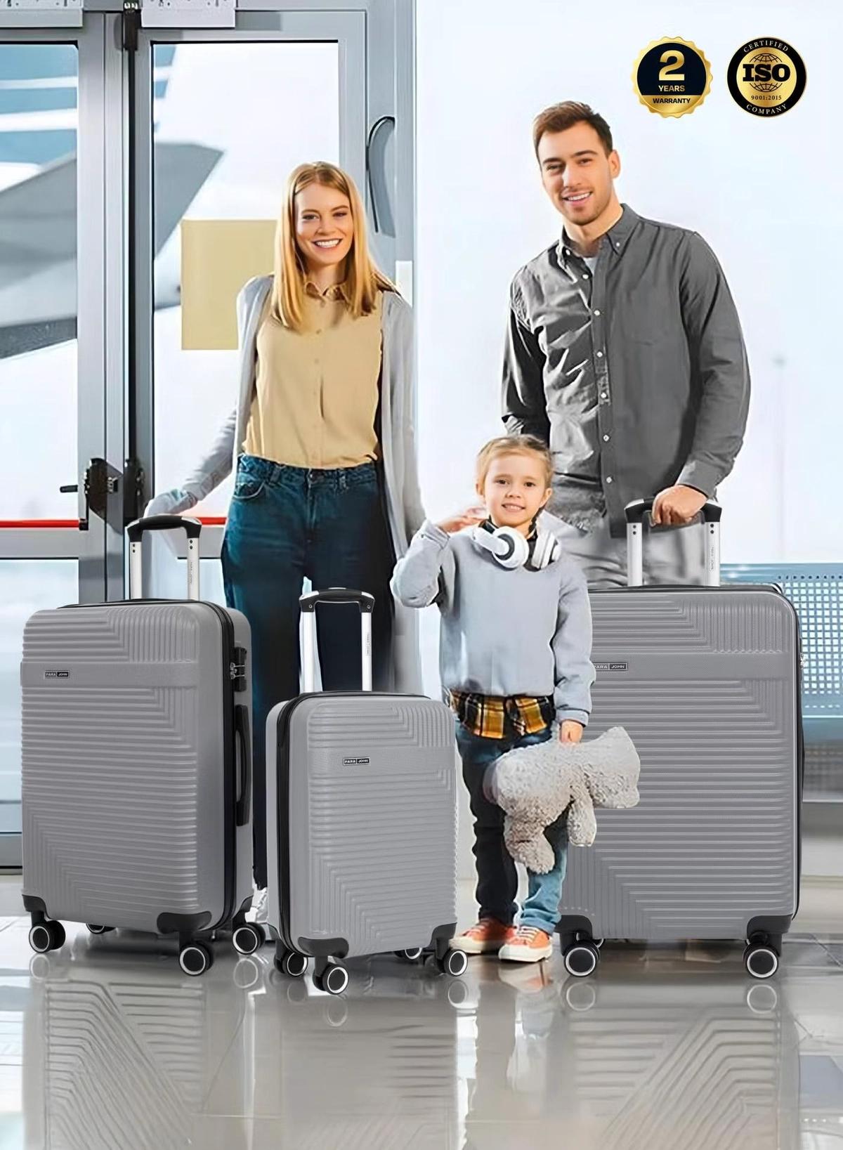 PARAJOHN ABS Material 3-Piece Hardsided Luggage Set-1-1