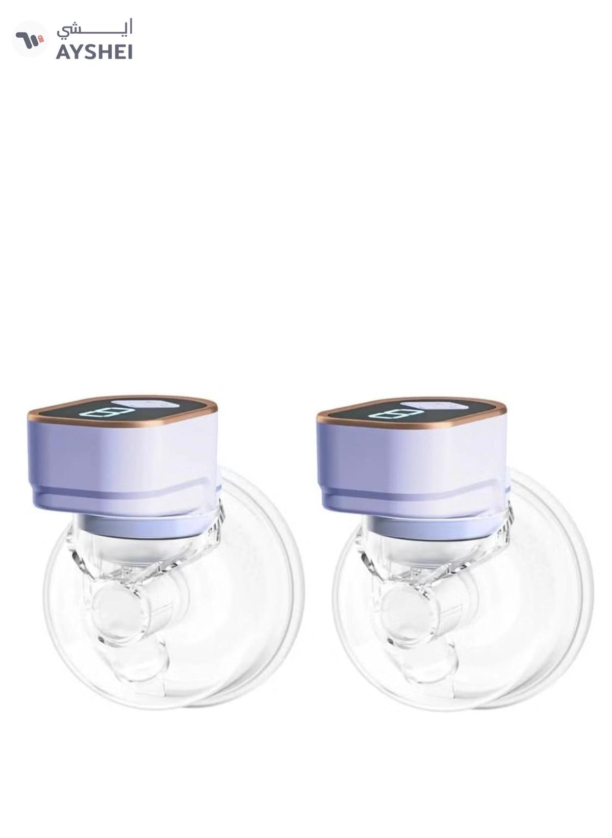 PRECISION WARE Precision Ware PW02 Set of 2 Portable Handsfree Electric Breast Pump With 9-level Suction, 210ml Cup & Charging Cable - BLUE-0-0