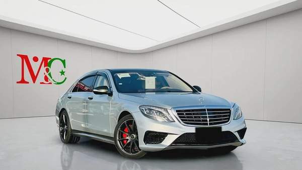 MERCEDES BENZ S63 ///AMG - 2014 - SILVER WITH BEIGE - SUPER CLEAN CAR FRESH JAPAN IMPORT
