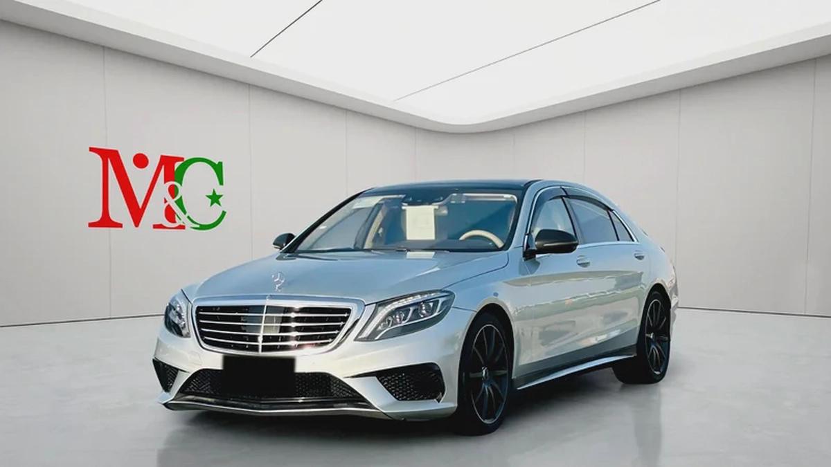 MERCEDES BENZ S63 ///AMG - 2014 - SILVER WITH BEIGE - SUPER CLEAN CAR FRESH JAPAN IMPORT-2-2