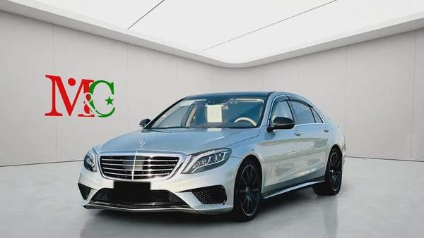 MERCEDES BENZ S63 ///AMG - 2014 - SILVER WITH BEIGE - SUPER CLEAN CAR FRESH JAPAN IMPORT