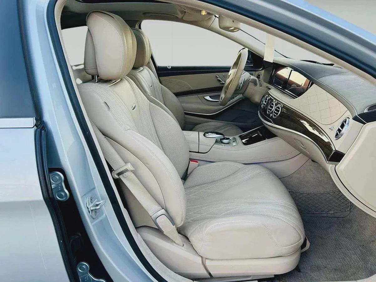 MERCEDES BENZ S63 ///AMG - 2014 - SILVER WITH BEIGE - SUPER CLEAN CAR FRESH JAPAN IMPORT-8-8