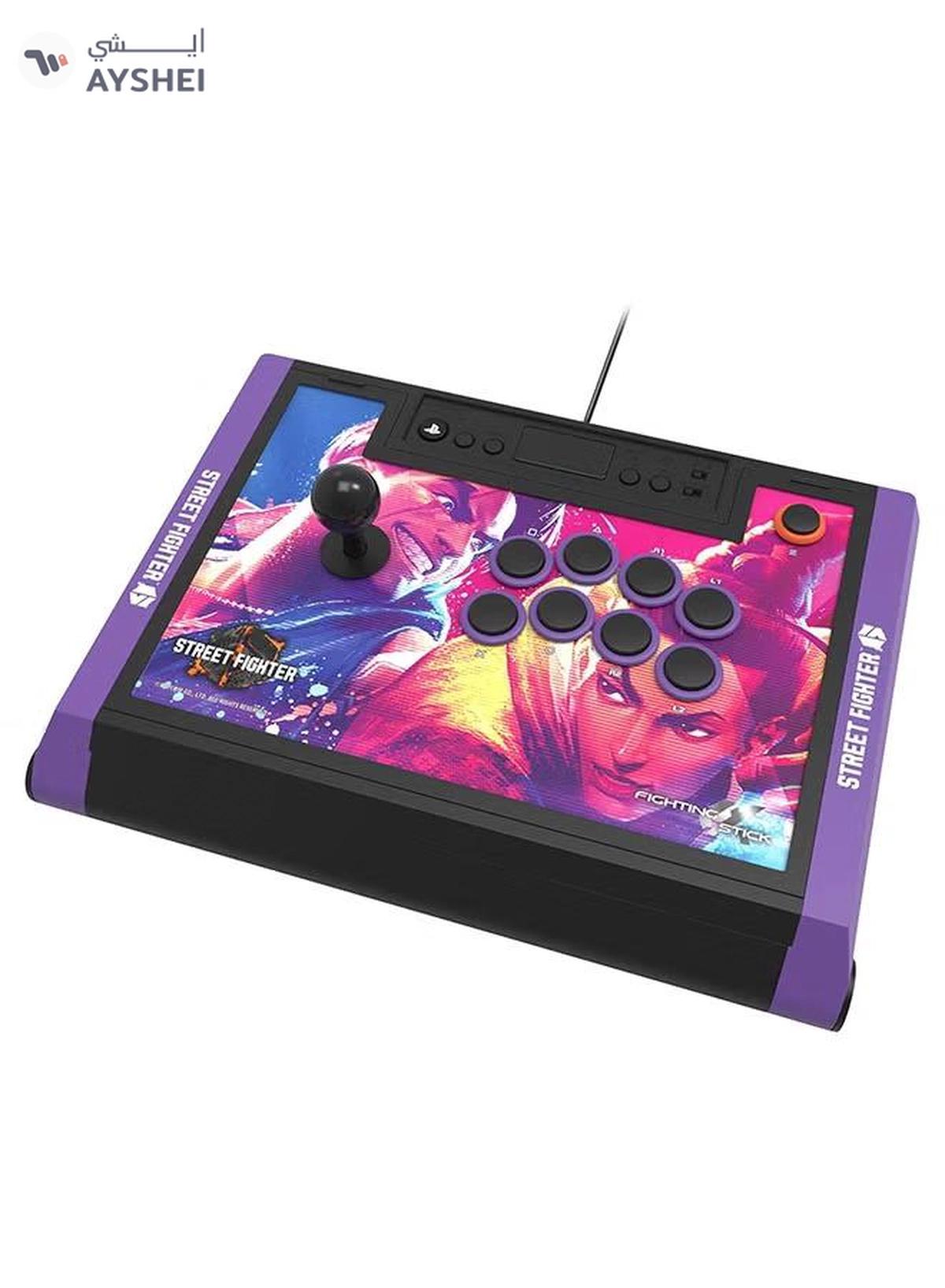 HORI Fighting Stick Alpha Tournament Grade Fightstick: Street Fighter 6 Edition for PlayStation 5, PlayStation 4, and PC-0-portrait