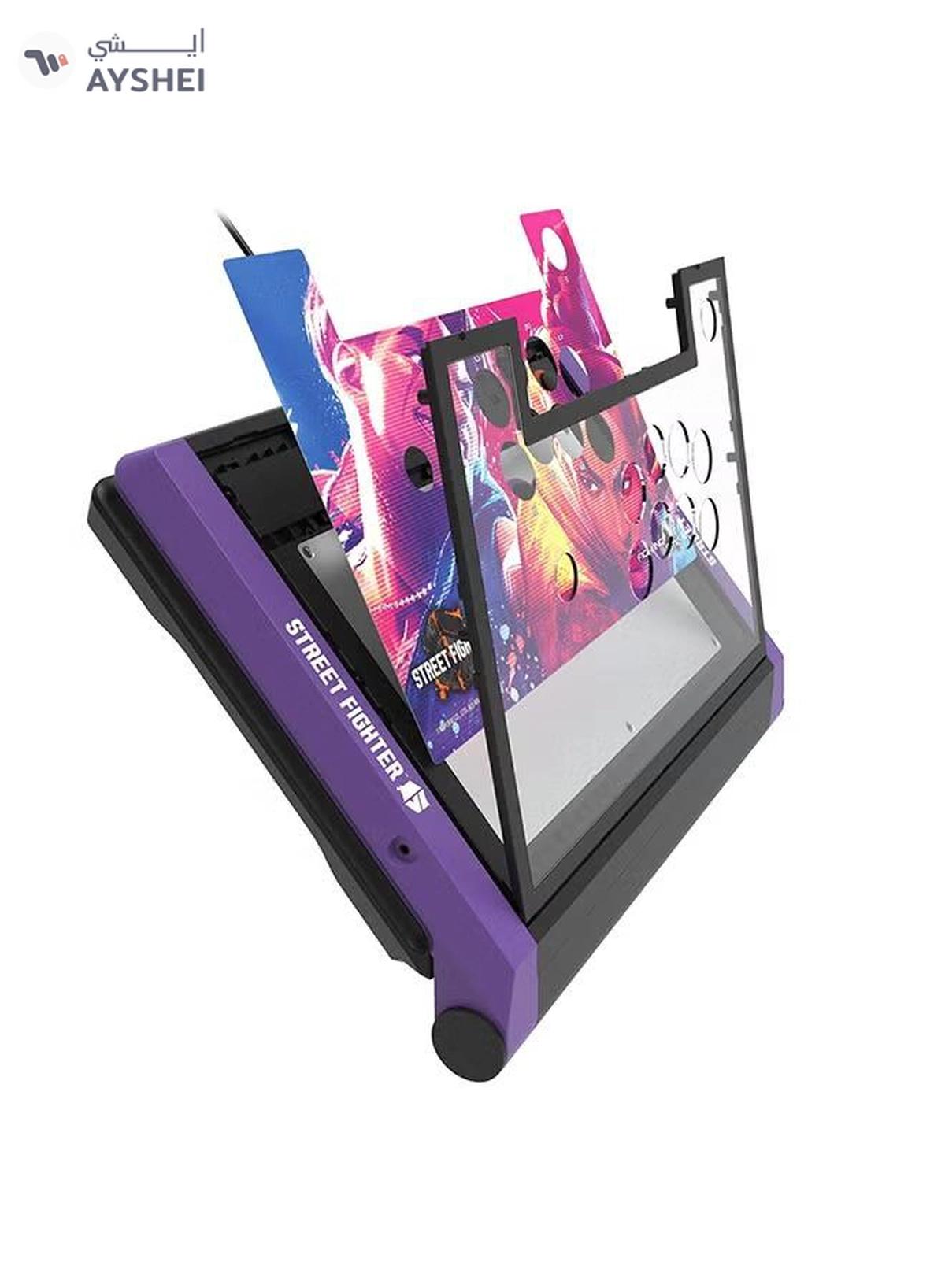 HORI Fighting Stick Alpha Tournament Grade Fightstick: Street Fighter 6 Edition for PlayStation 5, PlayStation 4, and PC-2-2