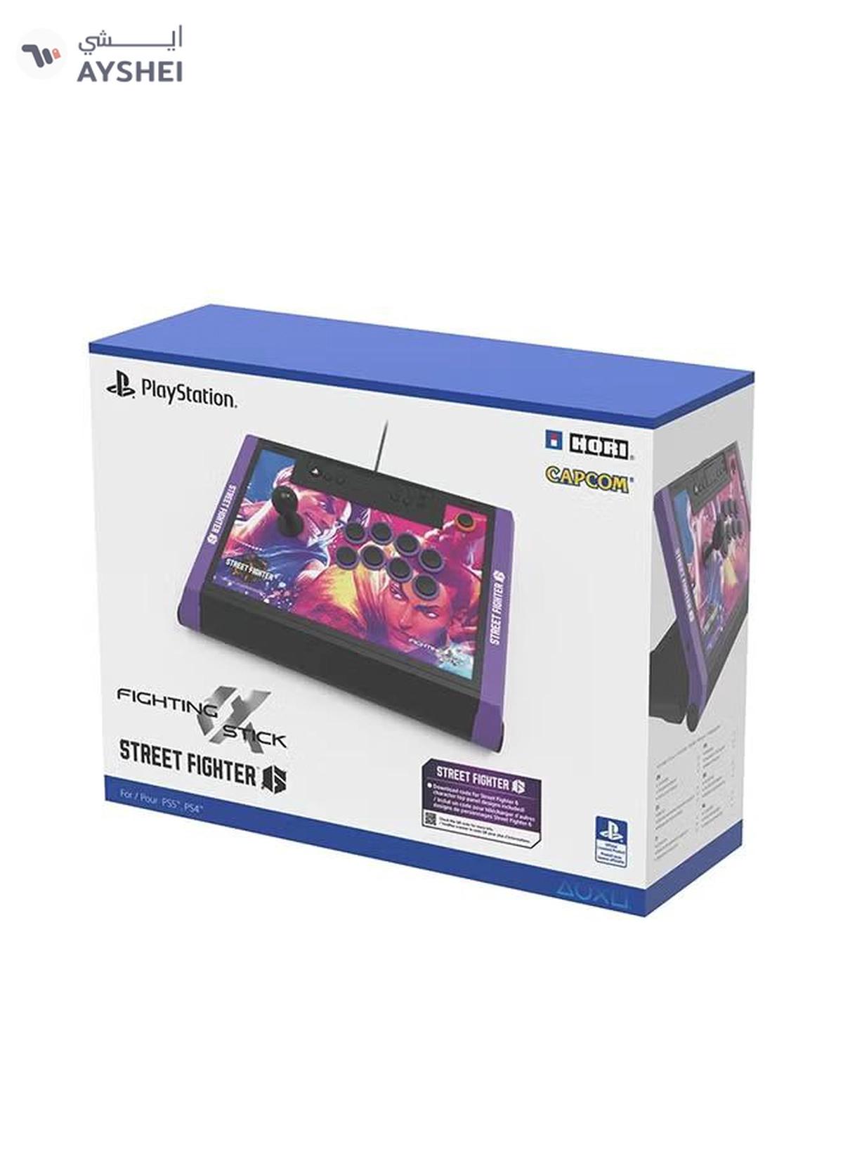 HORI Fighting Stick Alpha Tournament Grade Fightstick: Street Fighter 6 Edition for PlayStation 5, PlayStation 4, and PC-4-4