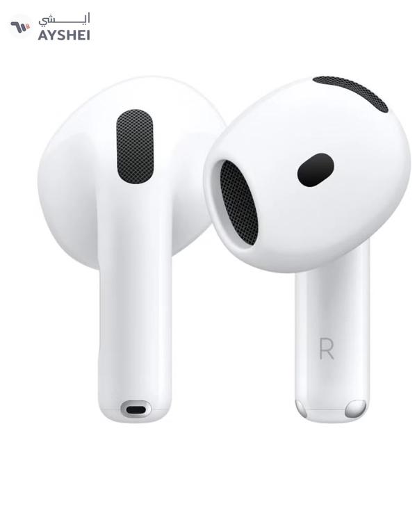 Apple AirPods 4 Wireless Earbuds, Bluetooth Headphones, Personalized Spatial Audio, Sweat and Water Resistant