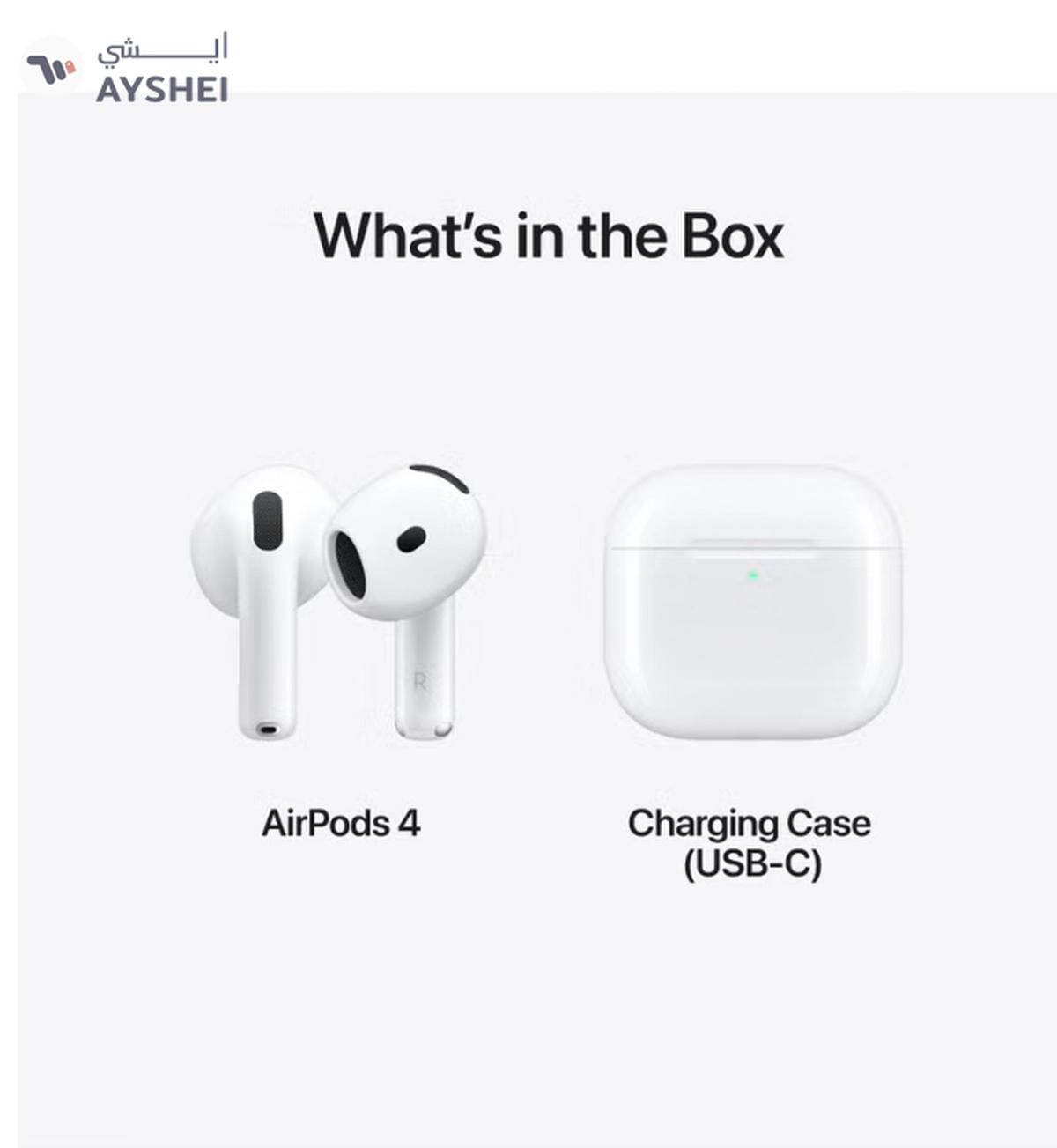 Apple AirPods 4 Wireless Earbuds, Bluetooth Headphones, Personalized Spatial Audio, Sweat and Water Resistant-5-5