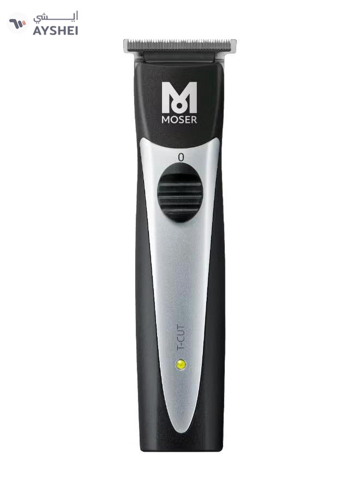 MOSER T-Cut Professional Cord/Cordless Trimmer With T-Blade, 1591-0170 Black/Silver-0-portrait