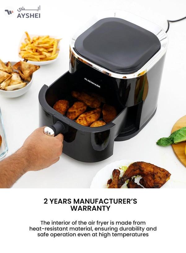Olsenmark 3.5L Digital Air Fryer – Oil-Free Healthy Cooking with Non-Stick Pot & Tray