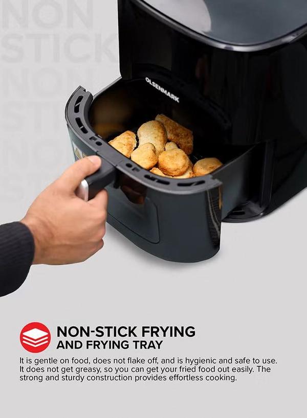 Olsenmark 6L Digital Air Fryer | LED Touchscreen Display