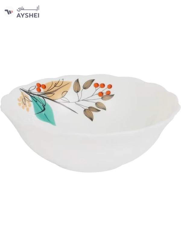 Delcasa DC3304 Tropical Tranquility Opalware Dinner Set 12-Pieces, White