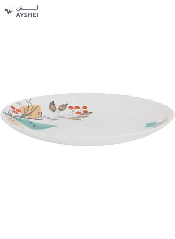Delcasa DC3304 Tropical Tranquility Opalware Dinner Set 12-Pieces, White