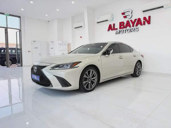 لكزس ES350 اف سبورت ذهبي / احمر خليجي الفطيم Lexus ES 350 F SPORT 2019 - GCC Specs -