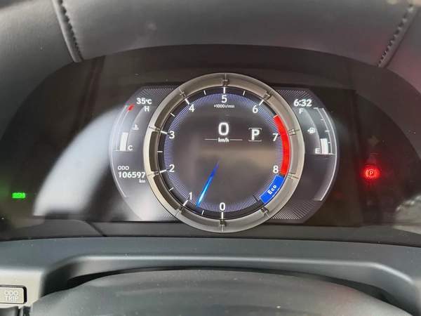 لكزس ES350 اف سبورت ذهبي / احمر خليجي الفطيم Lexus ES 350 F SPORT 2019 - GCC Specs -
