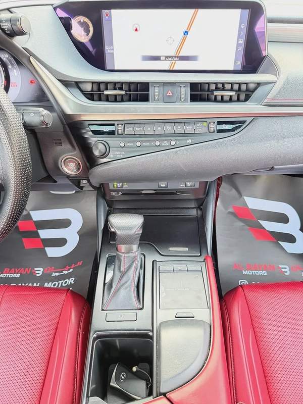 لكزس ES350 اف سبورت ذهبي / احمر خليجي الفطيم Lexus ES 350 F SPORT 2019 - GCC Specs -