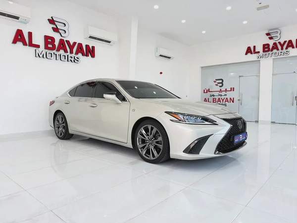 لكزس ES350 اف سبورت ذهبي / احمر خليجي الفطيم Lexus ES 350 F SPORT 2019 - GCC Specs -