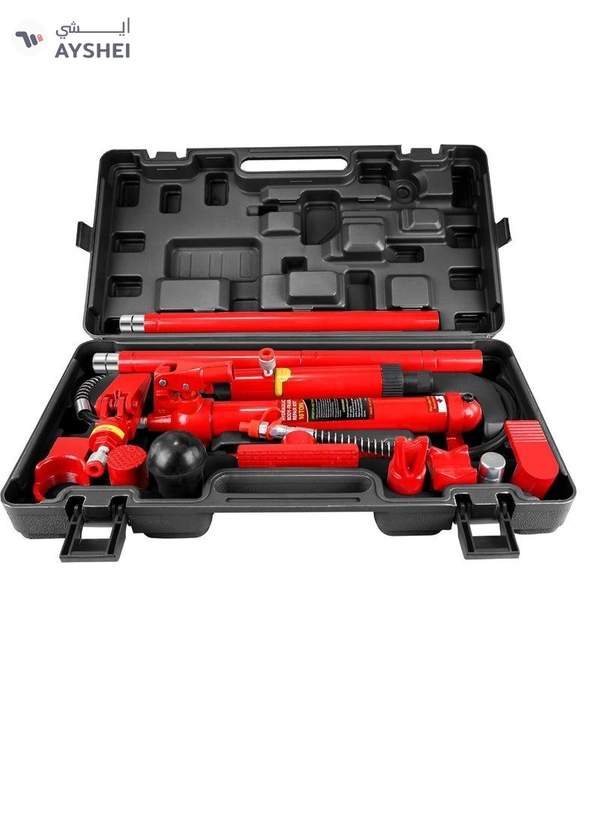 ABBASALI Portable Car Floor Jack 1 Set 10 Ton Hydraulic Power Car Van Jack Body Frame Repair Kit