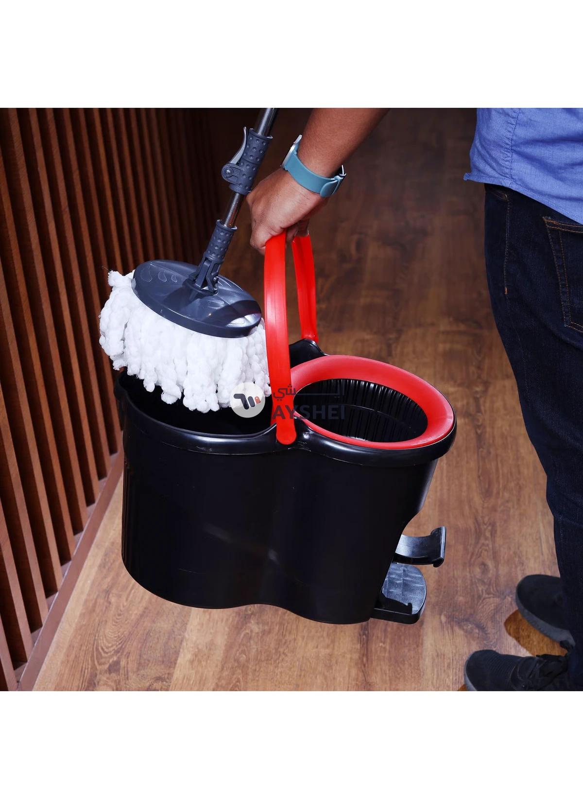 DelCasa Turbo Spin Easy Mop with Foot Pedal 16Ltr Bucket DC2211-6-6