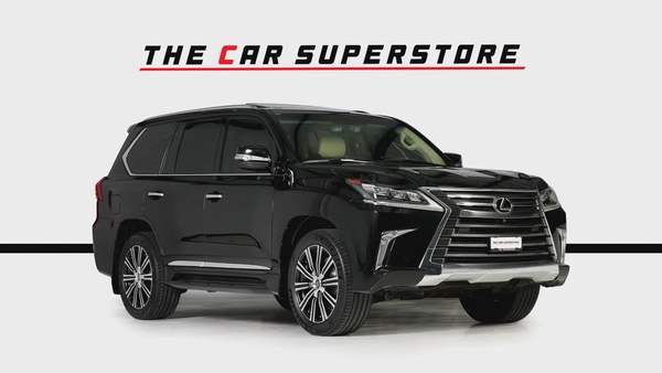 Lexus LX570-GCC-1 Owner-7 Seats-Al Futtaim Full Service History-Pearl Black Exterior Color