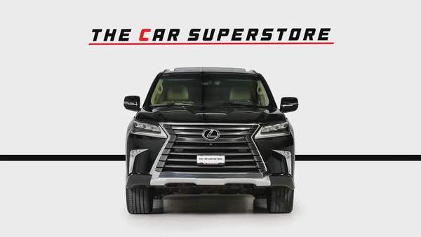 Lexus LX570-GCC-1 Owner-7 Seats-Al Futtaim Full Service History-Pearl Black Exterior Color