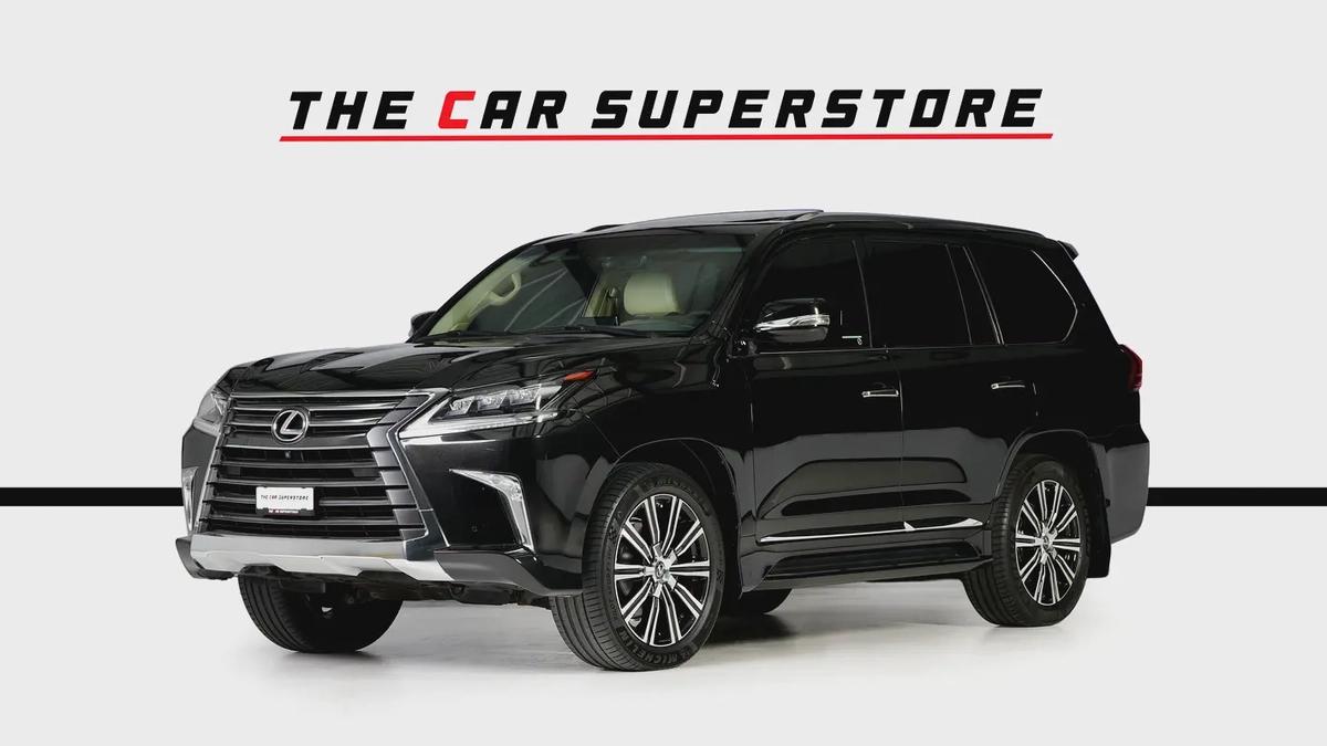 Lexus LX570-GCC-1 Owner-7 Seats-Al Futtaim Full Service History-Pearl Black Exterior Color-3-3