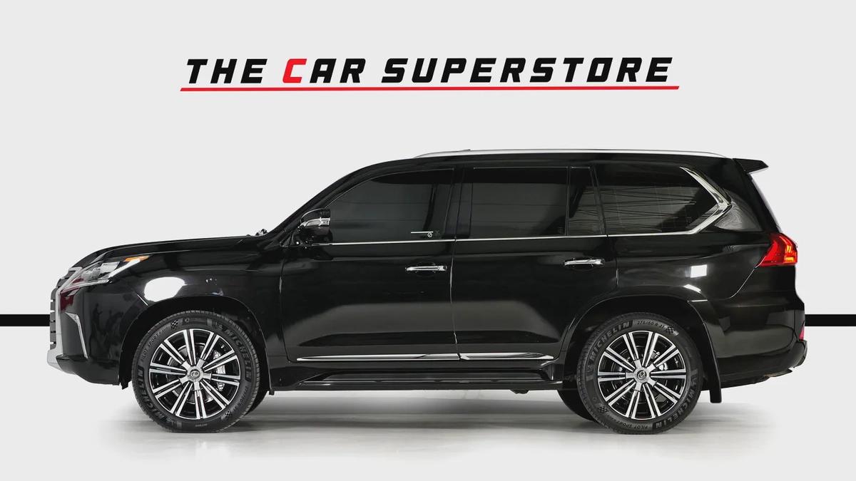 Lexus LX570-GCC-1 Owner-7 Seats-Al Futtaim Full Service History-Pearl Black Exterior Color-4-4