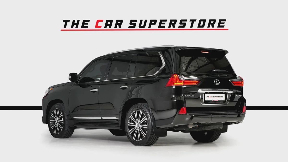 Lexus LX570-GCC-1 Owner-7 Seats-Al Futtaim Full Service History-Pearl Black Exterior Color-5-5