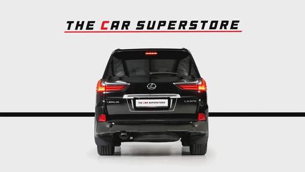 Lexus LX570-GCC-1 Owner-7 Seats-Al Futtaim Full Service History-Pearl Black Exterior Color