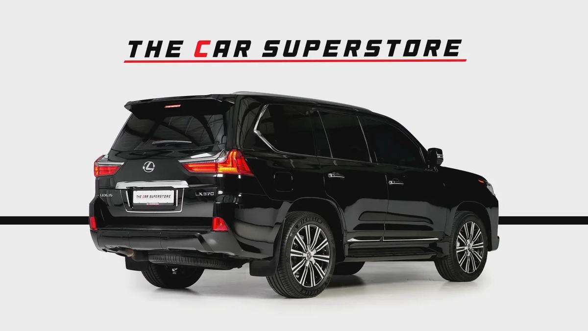 Lexus LX570-GCC-1 Owner-7 Seats-Al Futtaim Full Service History-Pearl Black Exterior Color-7-7