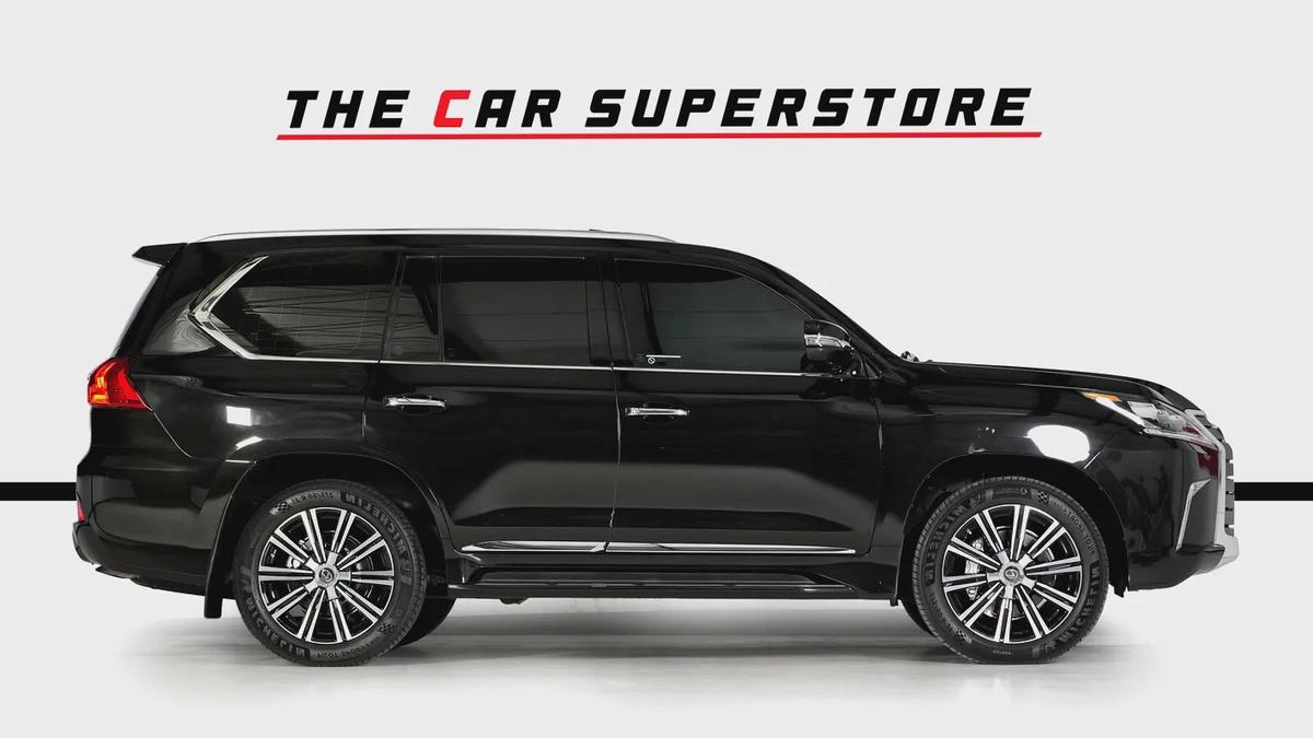 Lexus LX570-GCC-1 Owner-7 Seats-Al Futtaim Full Service History-Pearl Black Exterior Color-8-8