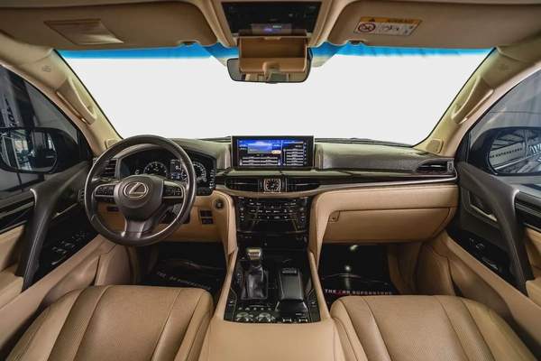 Lexus LX570-GCC-1 Owner-7 Seats-Al Futtaim Full Service History-Pearl Black Exterior Color