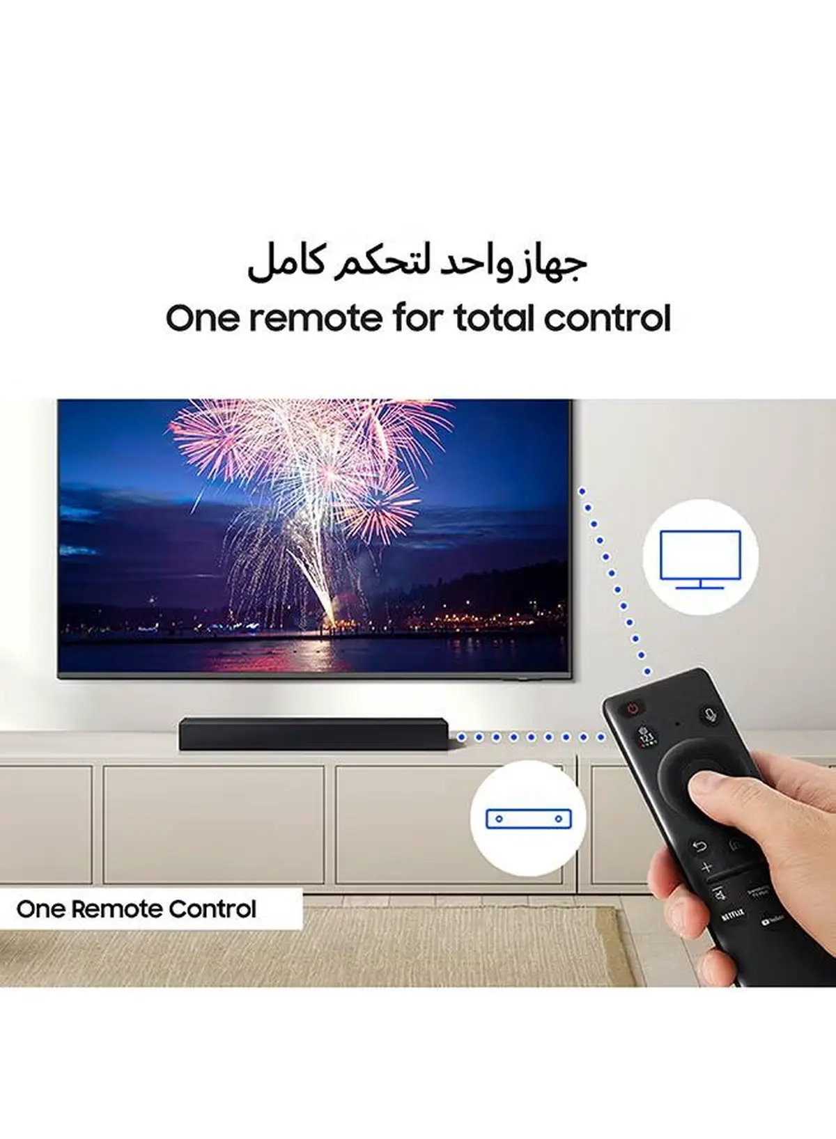 Samsung B-series Soundbar, B400F, 2.0 ch, Subwoofer-1-1