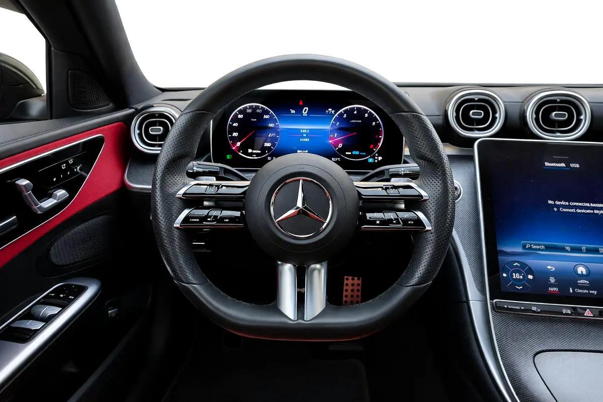 AED 3,035 P.M l 0% Down Payment l C200 Premium AMG Line l Gargash Warranty till 2027-6-6