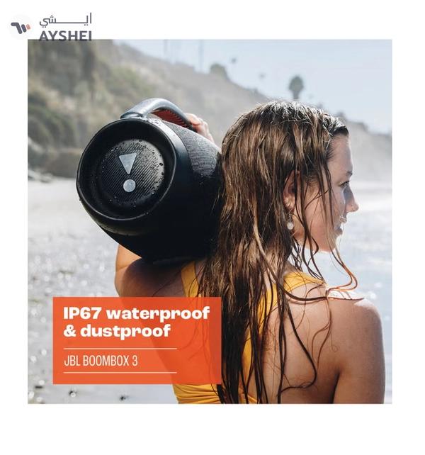 JBL Boombox 3 Portable Speaker With Massive Signature Pro Sound Black