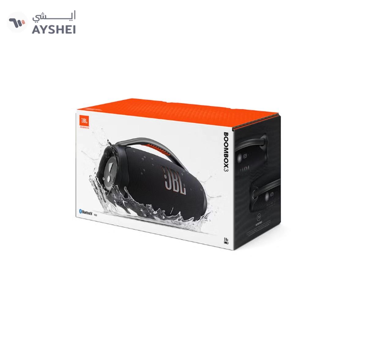 JBL Boombox 3 Portable Speaker With Massive Signature Pro Sound Black-4-4