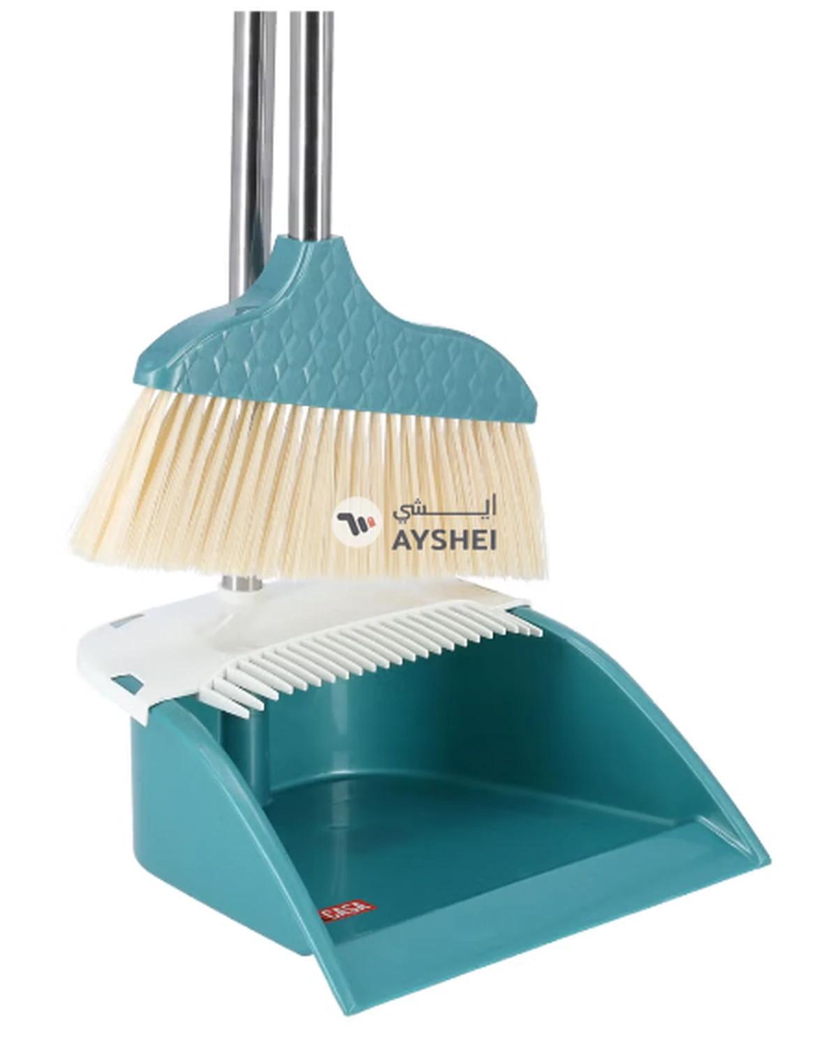 DelCasa Dust Pan with Broom Set Plastic and Iron DC2007 Assorted color-0-0