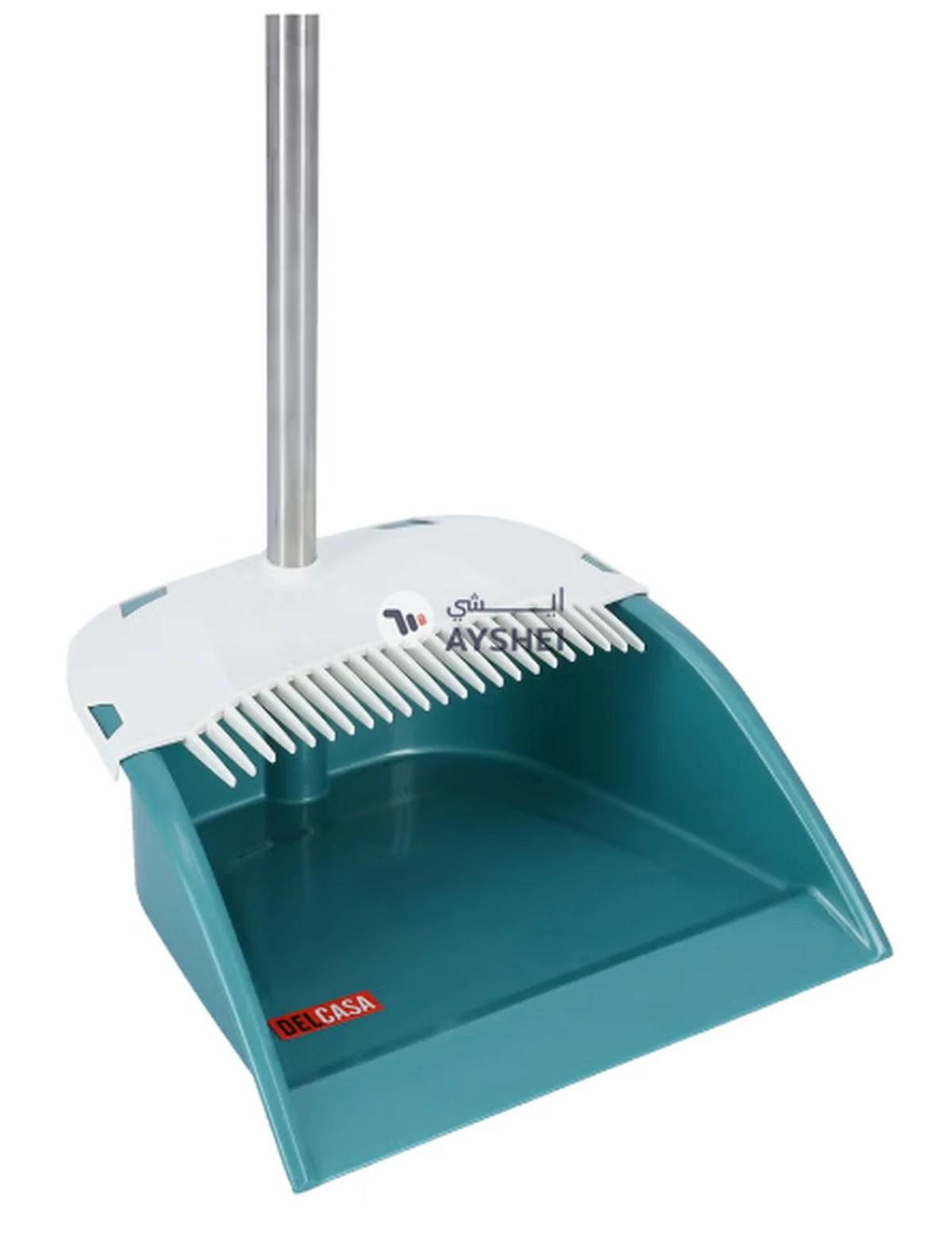 DelCasa Dust Pan with Broom Set Plastic and Iron DC2007 Assorted color-1-1