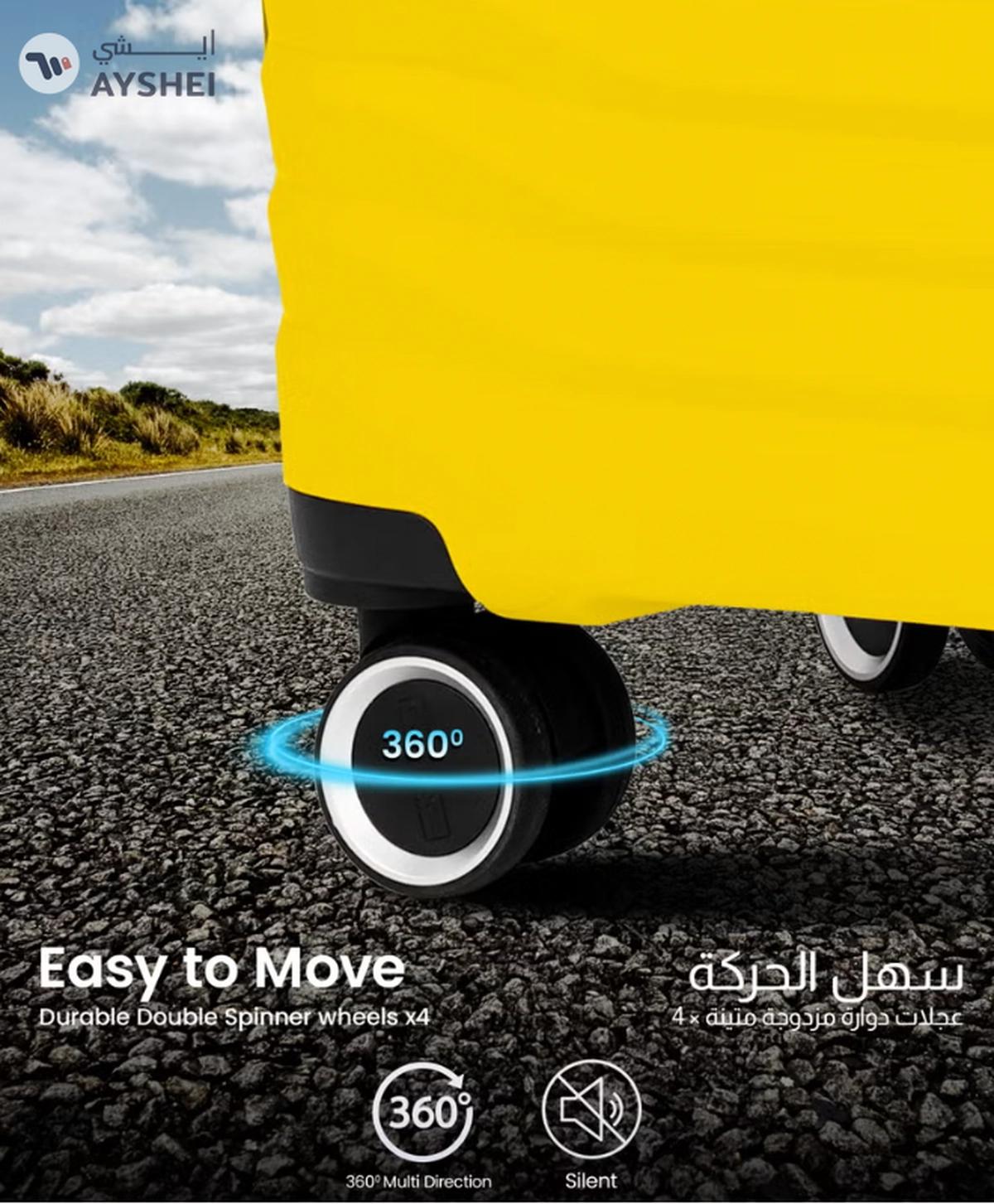 PARA JOHN TRACE Series - 3 Piece Expandable Polypropylene Luggage Set-2-2