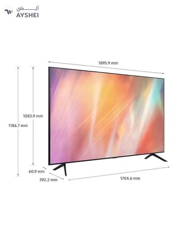 Samsung 85-Inch Crystal UHD 4K Flat Smart TV UA85AU7000UXZN Titan Grey