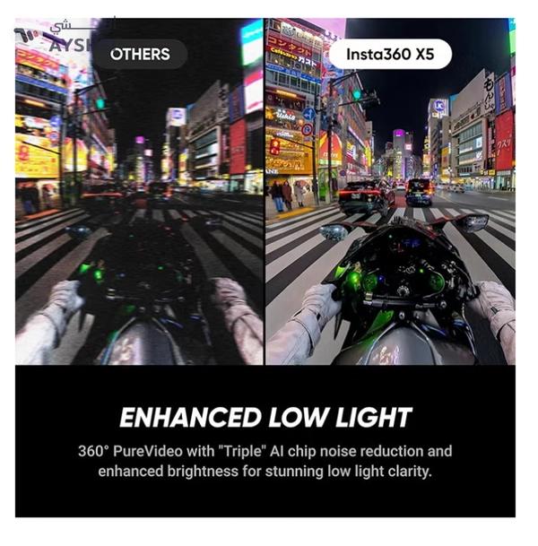 Insta360 X5 - Waterproof 8K 360° Action Camera, Leading Low Light, Invisible Selfie Stick Effect