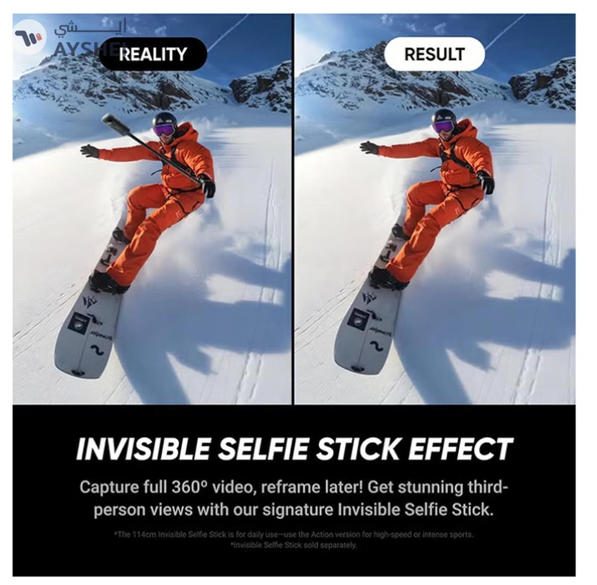 Insta360 X5 - Waterproof 8K 360° Action Camera, Leading Low Light, Invisible Selfie Stick Effect-4-4